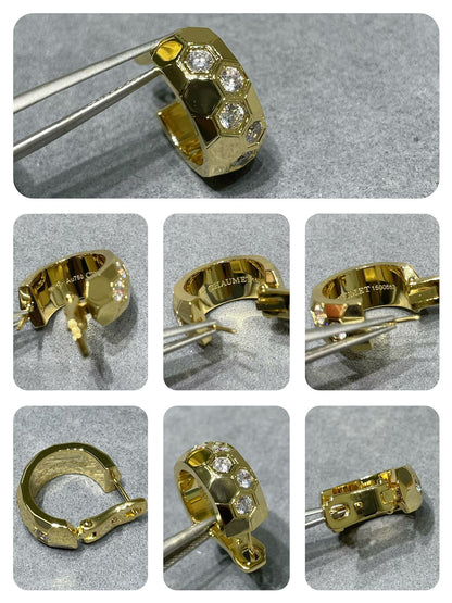 ¡®Aura Jewels¡¯BEE LOVE DIAMOND HOOP EARRINGS