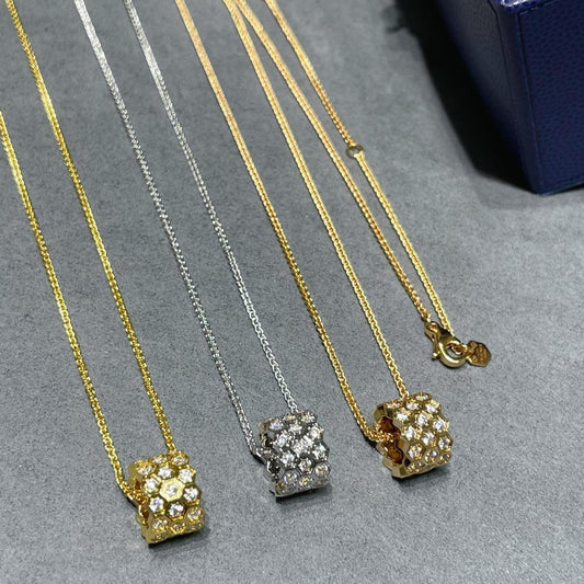 ¡®Aura Jewels¡¯BEE LOVE DIAMOND PAVED 3 ROW NECKLACE