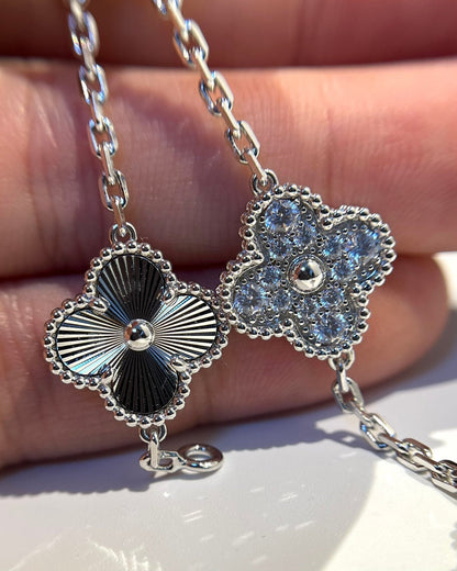 [Aura Jewels]New  CLOVER 5 MOTIF LASER BRACELET COLLECTION