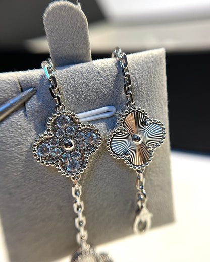 [Aura Jewels]New  CLOVER 5 MOTIF LASER BRACELET COLLECTION