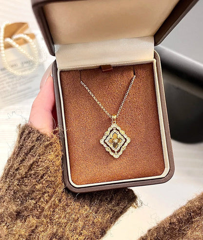 [Aura Jewels] B.C.L ENAMEL ROTATING SINGLE-DIAMOND NECKLACE£¨Various colors£©