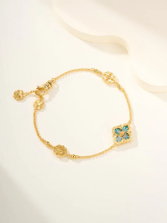 [Aura Jewels]B.C.L ENAMELED One-Flower Bracelet£¨Various Colors)