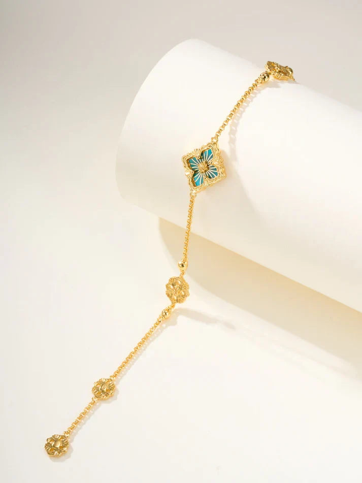 [Aura Jewels]B.C.L ENAMELED One-Flower Bracelet£¨Various Colors)