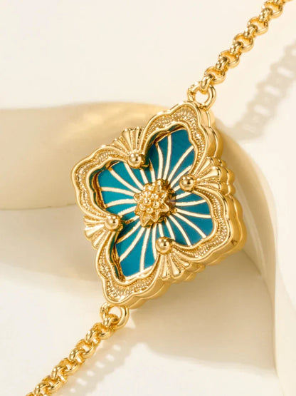 [Aura Jewels]B.C.L ENAMELED One-Flower Bracelet£¨Various Colors)