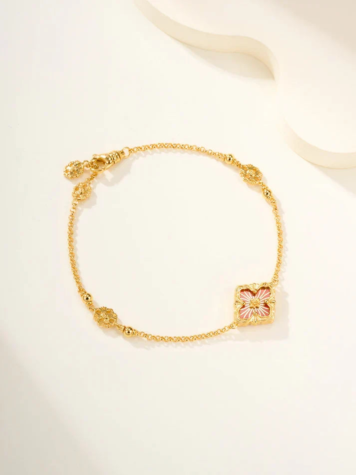 [Aura Jewels]B.C.L ENAMELED One-Flower Bracelet£¨Various Colors)
