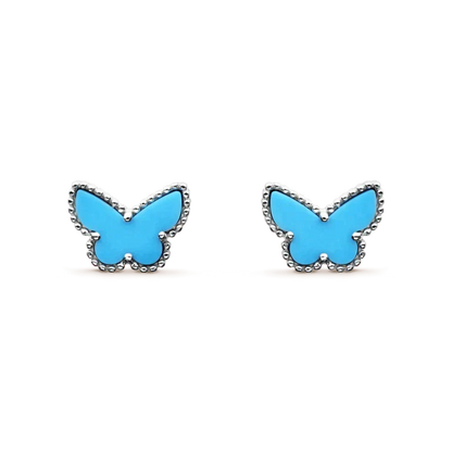¡®Aura Jewels¡¯BUTTERFLY TURQUOISE EARRINGS SILVER