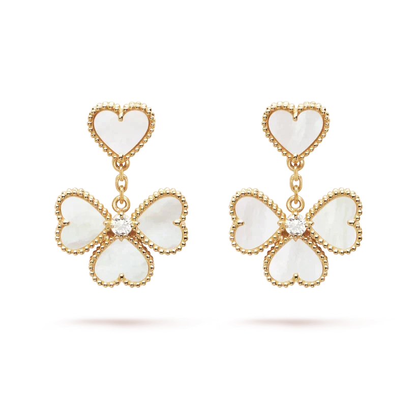 ¡®Aura Jewels¡¯CLOVER SWEET WHITE MOP EARRINGS