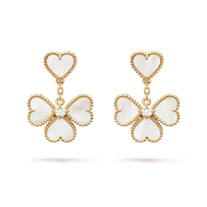 ¡®Aura Jewels¡¯CLOVER SWEET WHITE MOP EARRINGS