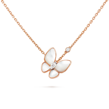 ¡®Aura Jewels¡¯BUTTERFLY MOP DIAMOND NECKLACE