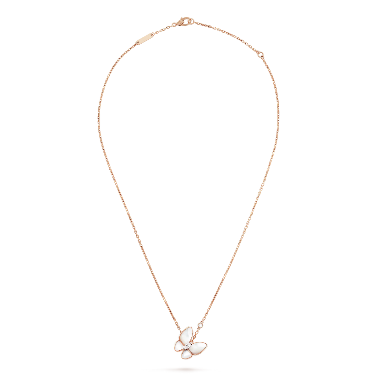¡®Aura Jewels¡¯BUTTERFLY MOP DIAMOND NECKLACE