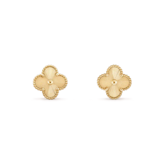 ¡®Aura Jewels¡¯CLOVER MINI 9.5MM LASER EARRINGS