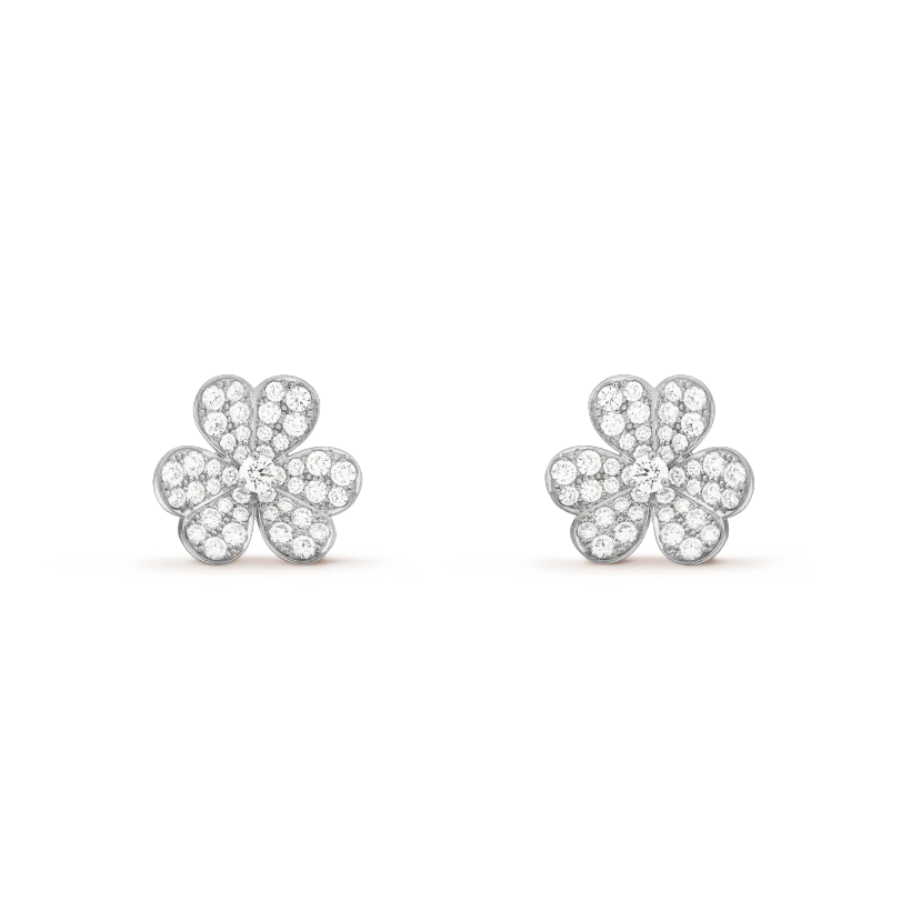 ¡®Aura Jewels¡¯CLOVER COMOS DIAMOND EARRINGS SILVER
