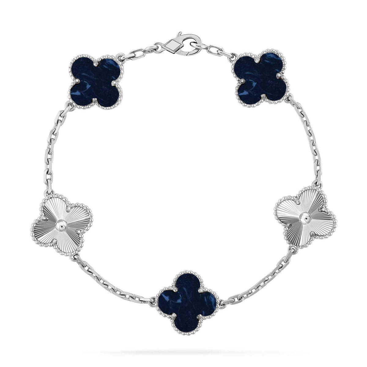 [Aura Jewels]New CLOVER 5 MOTIF PIETERSITE BRACELET COLLECTION