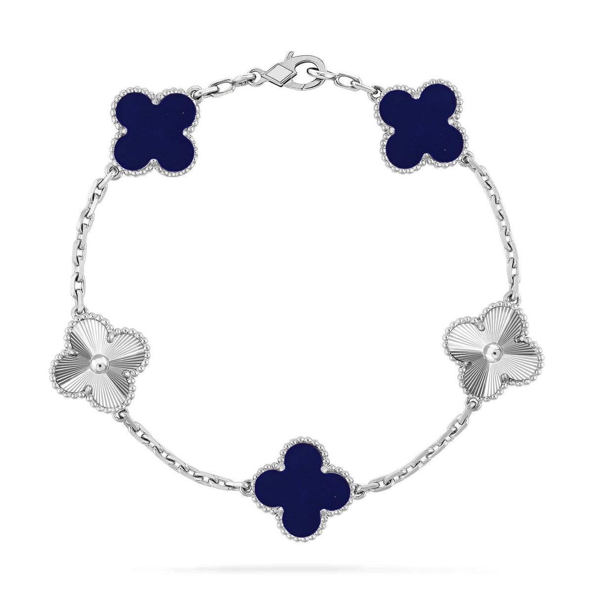 [Aura Jewels]New CLOVER 5 MOTIF LAPIS LAZULI BRACELET COLLECTION