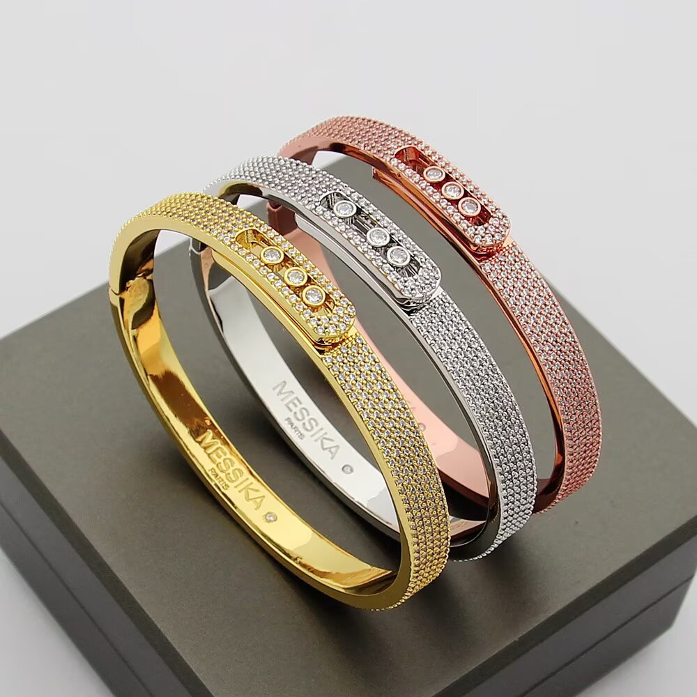 [Aura Jewels]Move Noa Full Pavé Diamond Bangle Bracelet