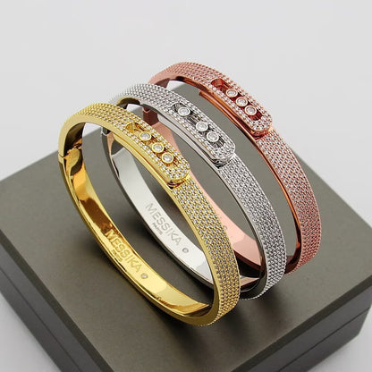 [Aura Jewels]Move Noa Full Pavé Diamond Bangle Bracelet