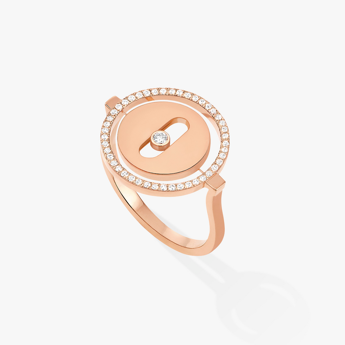[Aura Jewels]LUCKY MOVE PINK GOLD DIAMOND RING