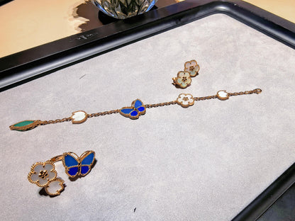 [Aura Jewels] 2026 NEW MODEL SPRING LUCKY 3 MOTIF GOLD RING