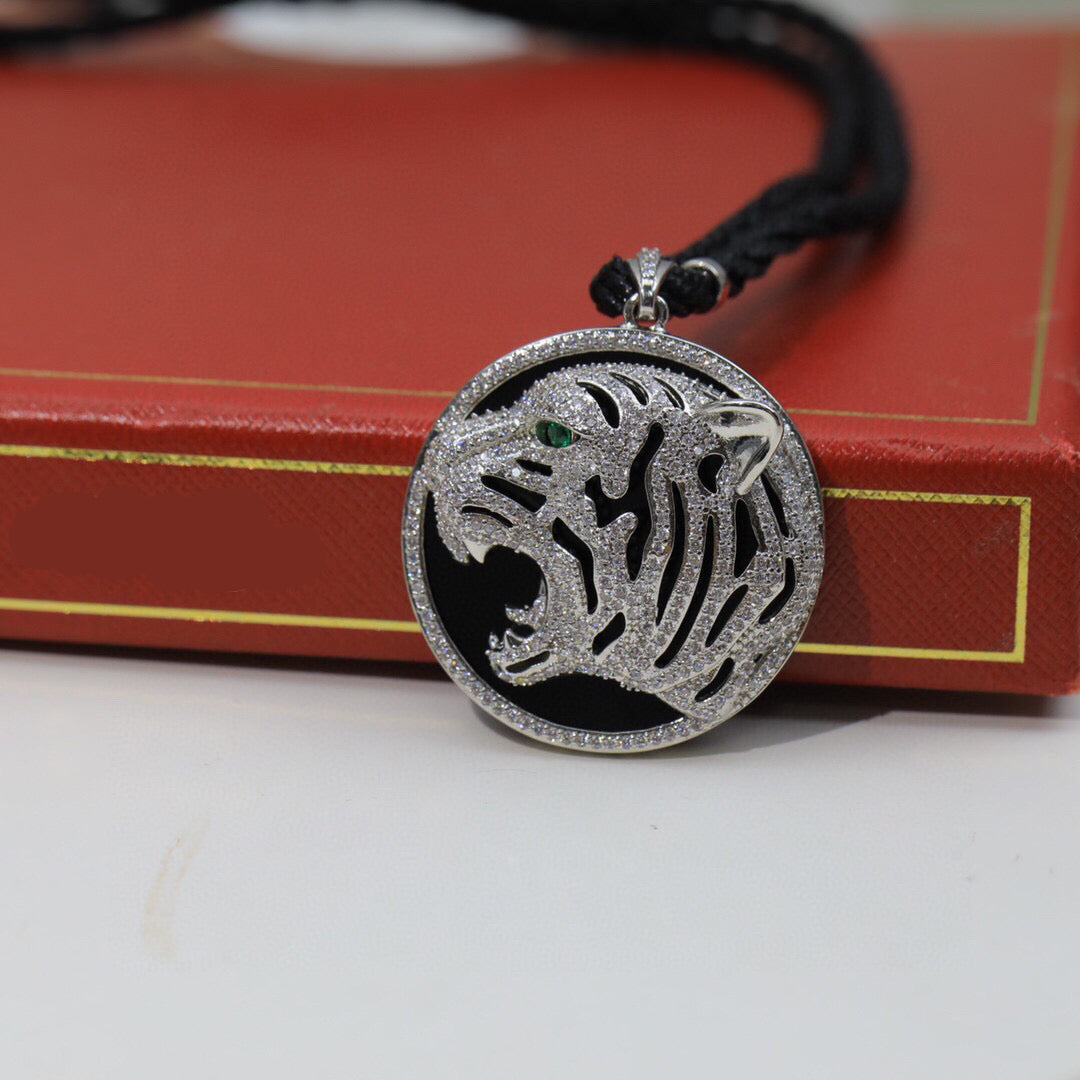 ¡®Aura Jewels¡ Openwork Tiger Cord Pendant Necklace
