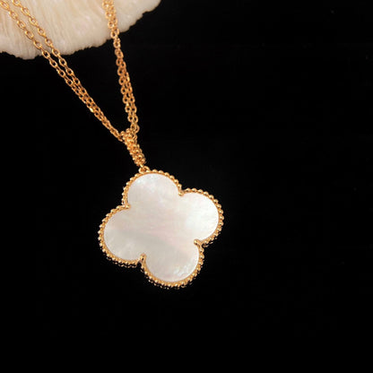 ¡®Aura Jewels¡¯CLOVER 25MM MOP LARGE PENDANT NECKLACE