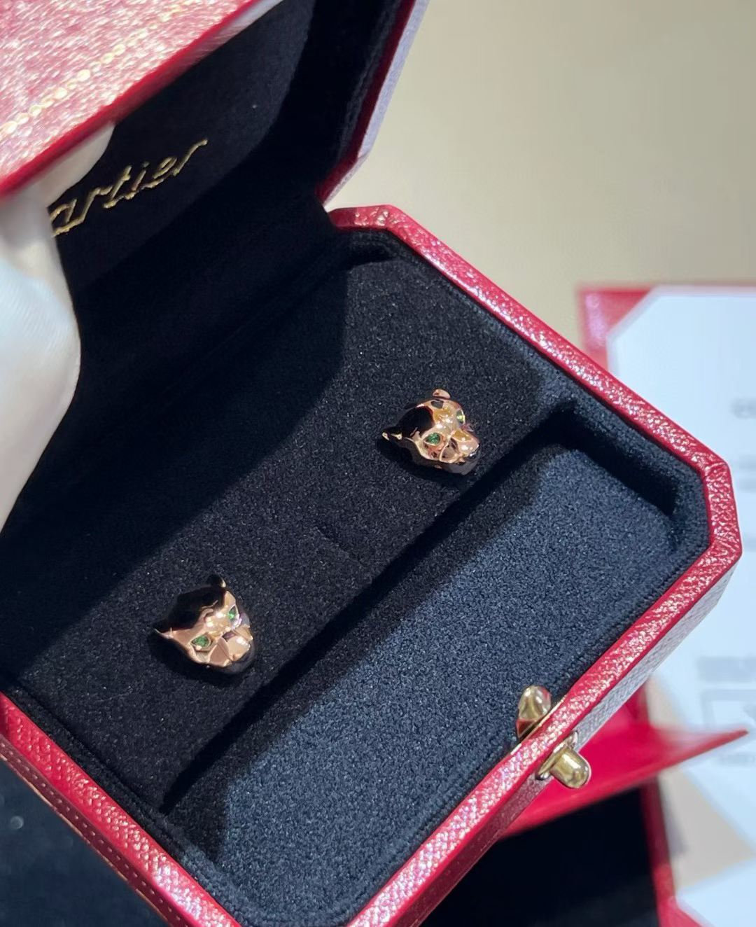 [Aura Jewels] CHRRTAH-PRINT STUD EARRINGS, THREE COLORS