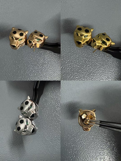 [Aura Jewels] CHRRTAH-PRINT STUD EARRINGS, THREE COLORS