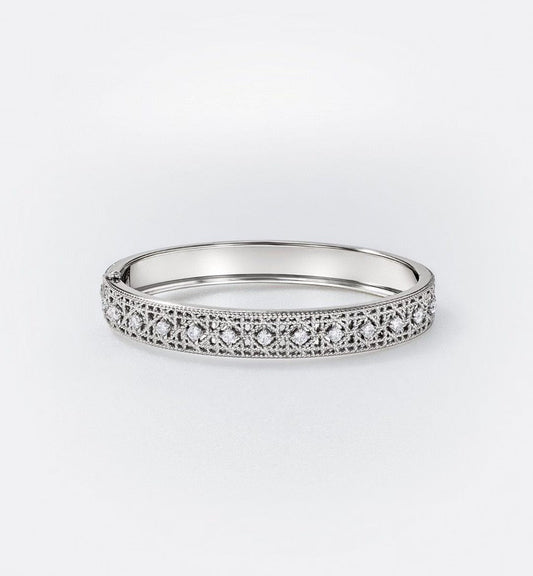 [Aura Jewels] 2026 WOVEN-PATTERN BRACELET SET WITH FULL DIAMOND INLAY THREE-COLORS