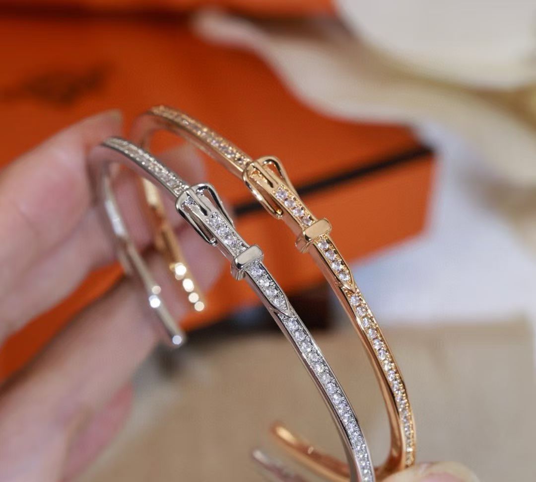 [Aura Jewels] DIAMOND-ENCRUSTED BRACELET THREE COLORS