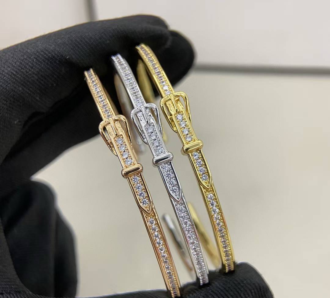 [Aura Jewels] DIAMOND-ENCRUSTED BRACELET THREE COLORS