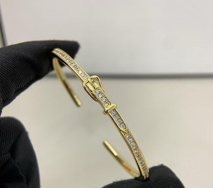 [Aura Jewels] DIAMOND-ENCRUSTED BRACELET THREE COLORS