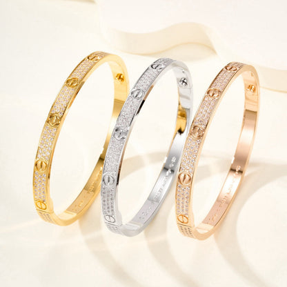 ¡®Aura Jewels¡¯LOVE BRACELET 4.8MM DIAMOND-PAVED