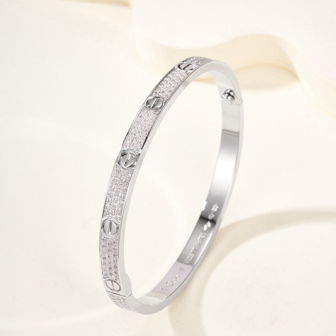 ¡®Aura Jewels¡¯LOVE BRACELET 4.8MM DIAMOND-PAVED