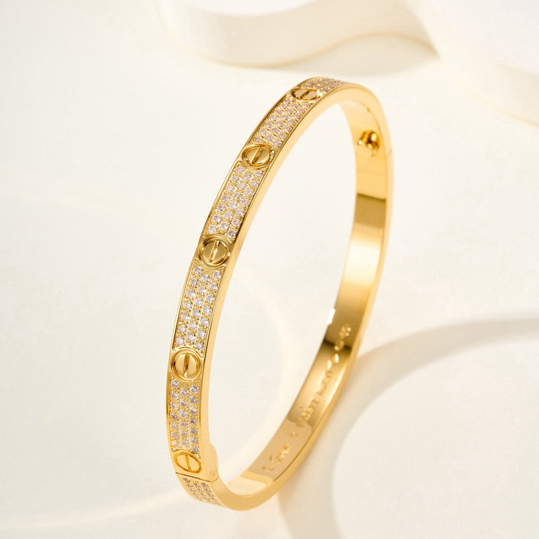 ¡®Aura Jewels¡¯LOVE BRACELET 4.8MM DIAMOND-PAVED