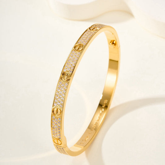 ¡®Aura Jewels¡¯LOVE BRACELET 4.8MM DIAMOND-PAVED