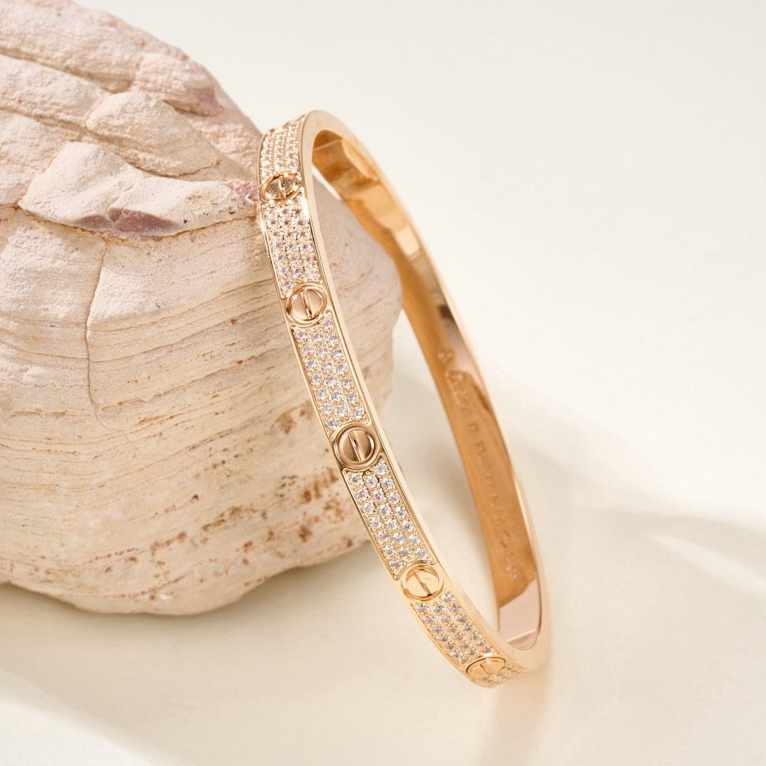 ¡®Aura Jewels¡¯LOVE BRACELET 4.8MM DIAMOND-PAVED