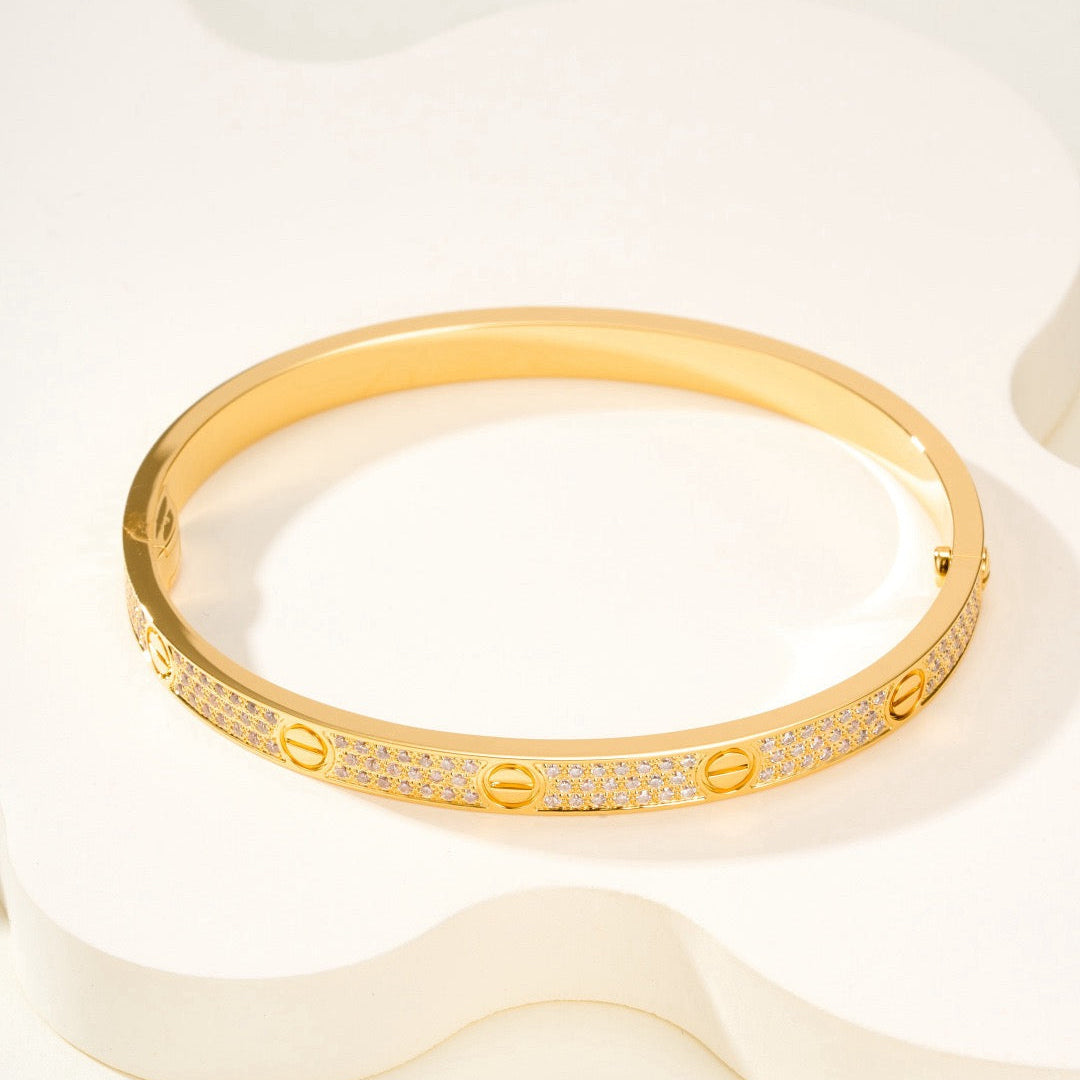 ¡®Aura Jewels¡¯LOVE BRACELET 4.8MM DIAMOND-PAVED