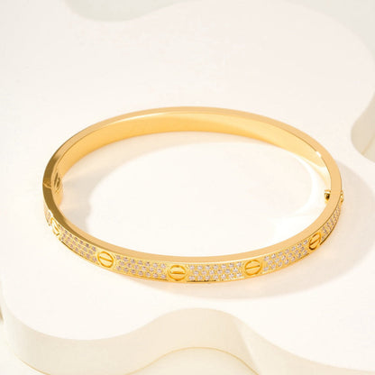 ¡®Aura Jewels¡¯LOVE BRACELET 4.8MM DIAMOND-PAVED