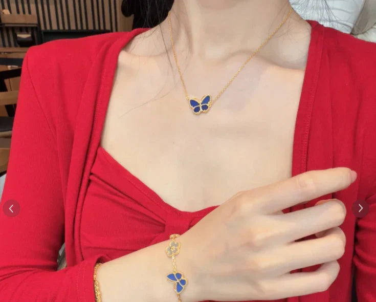[Aura Jewels] BUTTERFLY BLUE NECKLACE