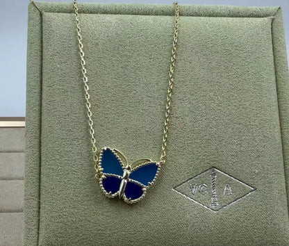 [Aura Jewels] BUTTERFLY BLUE NECKLACE