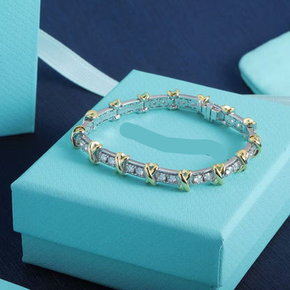 [Aura Jewels]New 16-stone diamond bracelet