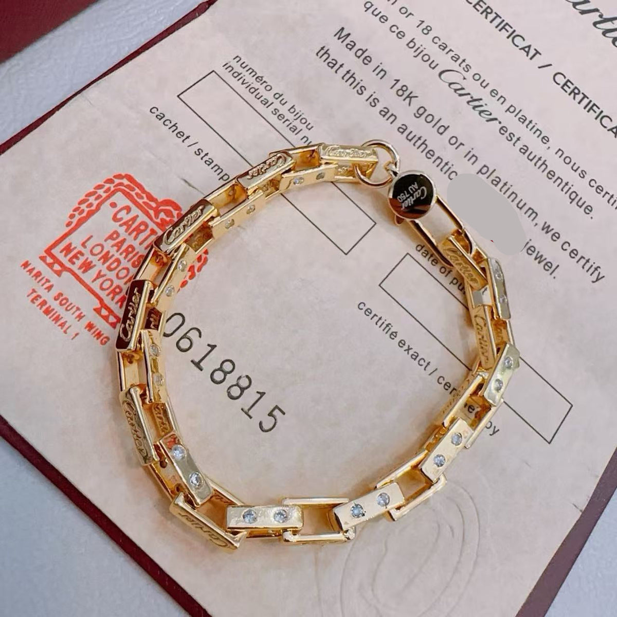 [Aura Jewels]18K gold bracelet