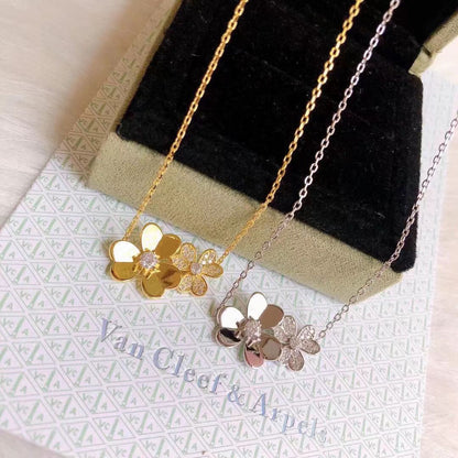 [Aura Jewels] Two Flowers & Clover Choker