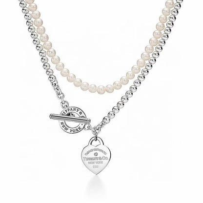 [Aura Jewels] Double-clasp Pearl Necklace、Bracelet