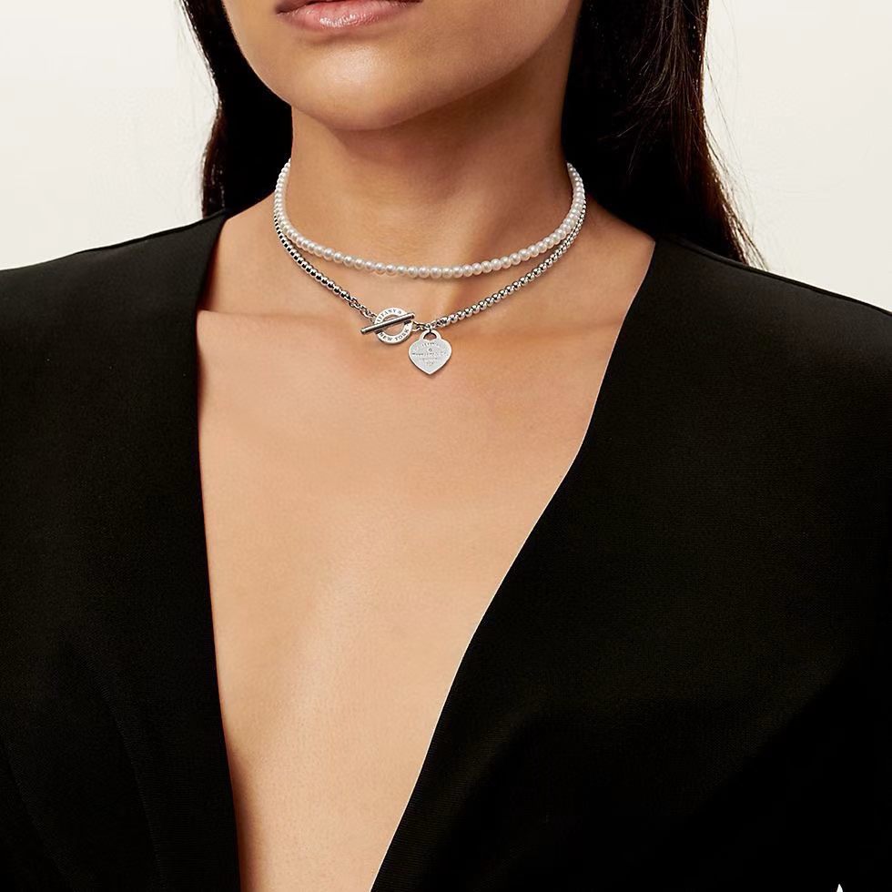 [Aura Jewels] Double-clasp Pearl Necklace、Bracelet