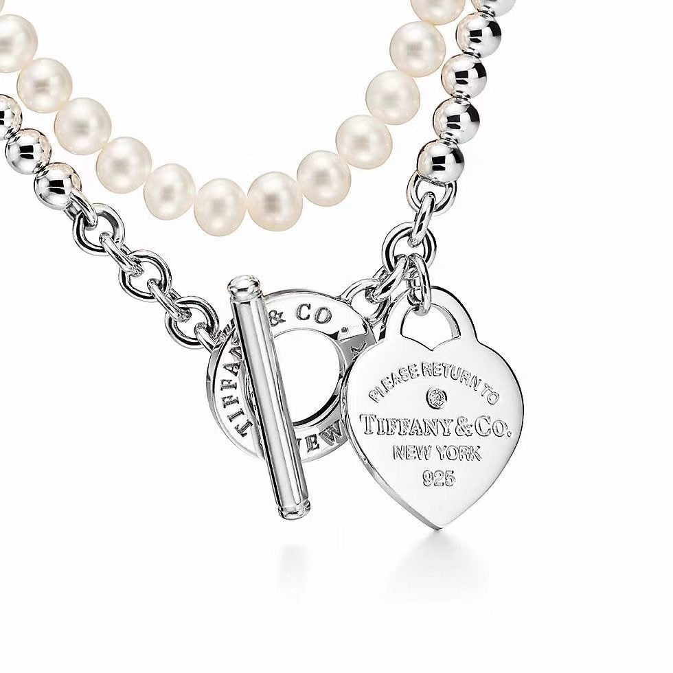 [Aura Jewels] Double-clasp Pearl Necklace、Bracelet