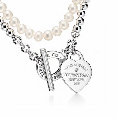 [Aura Jewels] Double-clasp Pearl Necklace、Bracelet