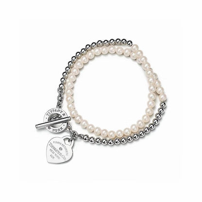 [Aura Jewels] Double-clasp Pearl Necklace、Bracelet