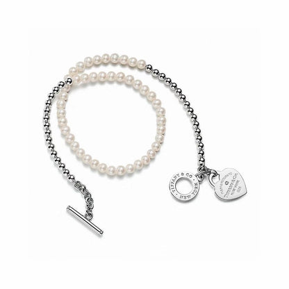 [Aura Jewels] Double-clasp Pearl Necklace、Bracelet