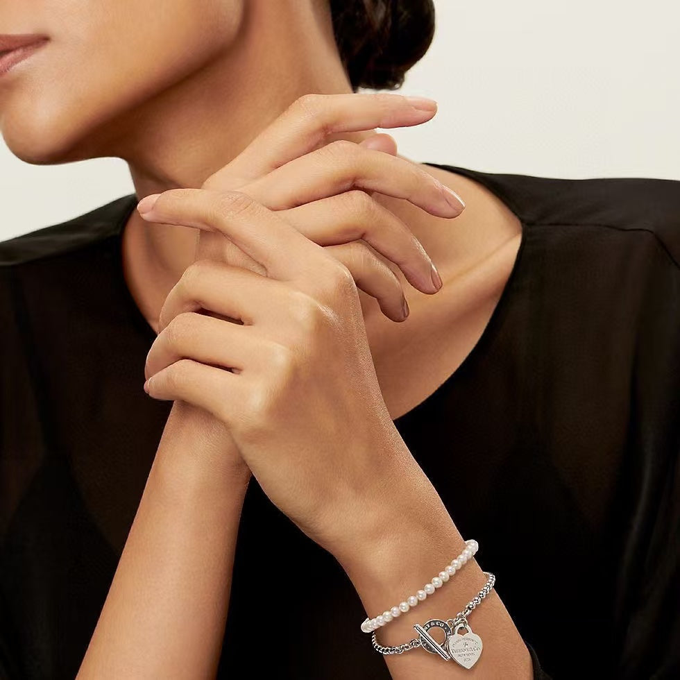 [Aura Jewels] Double-clasp Pearl Necklace、Bracelet