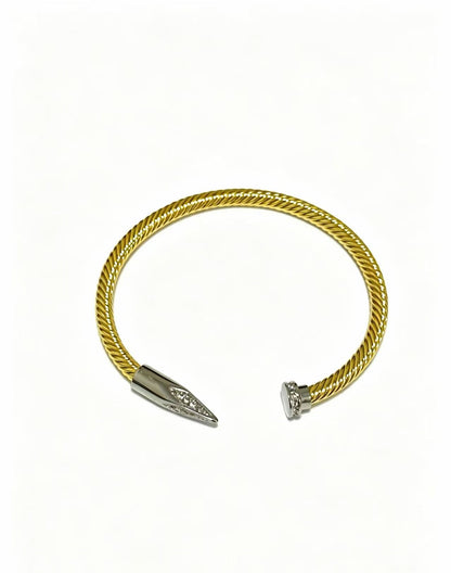 [Aura Jewels]Open threaded nail bracelet
